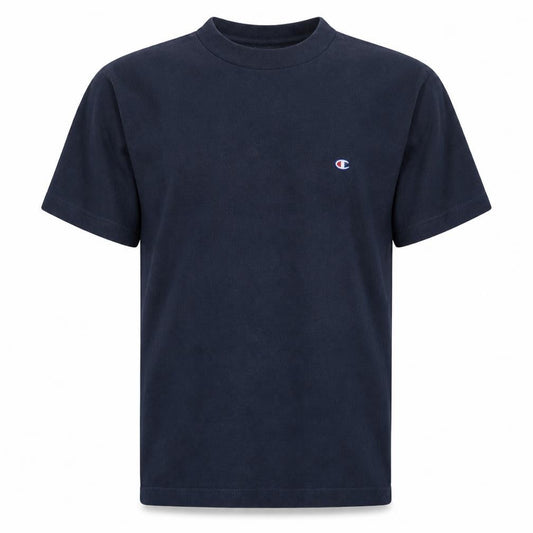 Champion Men's Navy Blue Crew Neck Cotton T-Shirt Size M