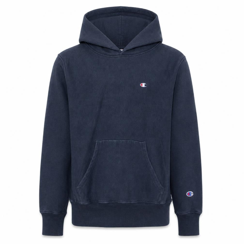 Champion Men's Blue Small Reverse Weave Pullover Hoodie