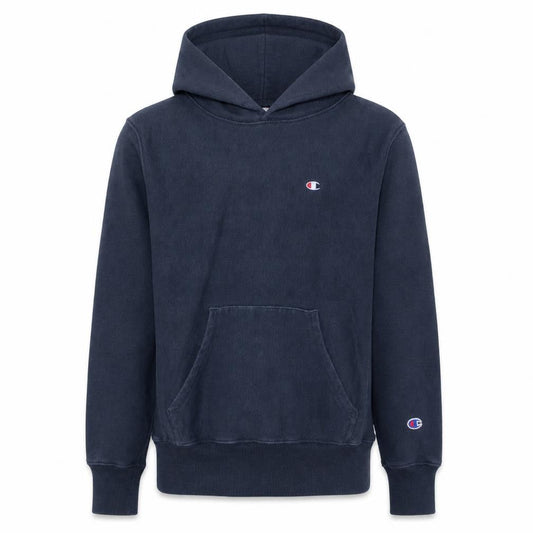 Champion Men's Blue Small Reverse Weave Pullover Hoodie