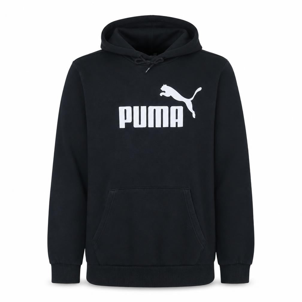 Puma Men's Black Pullover Hoodie Size L Graphic Sportswear