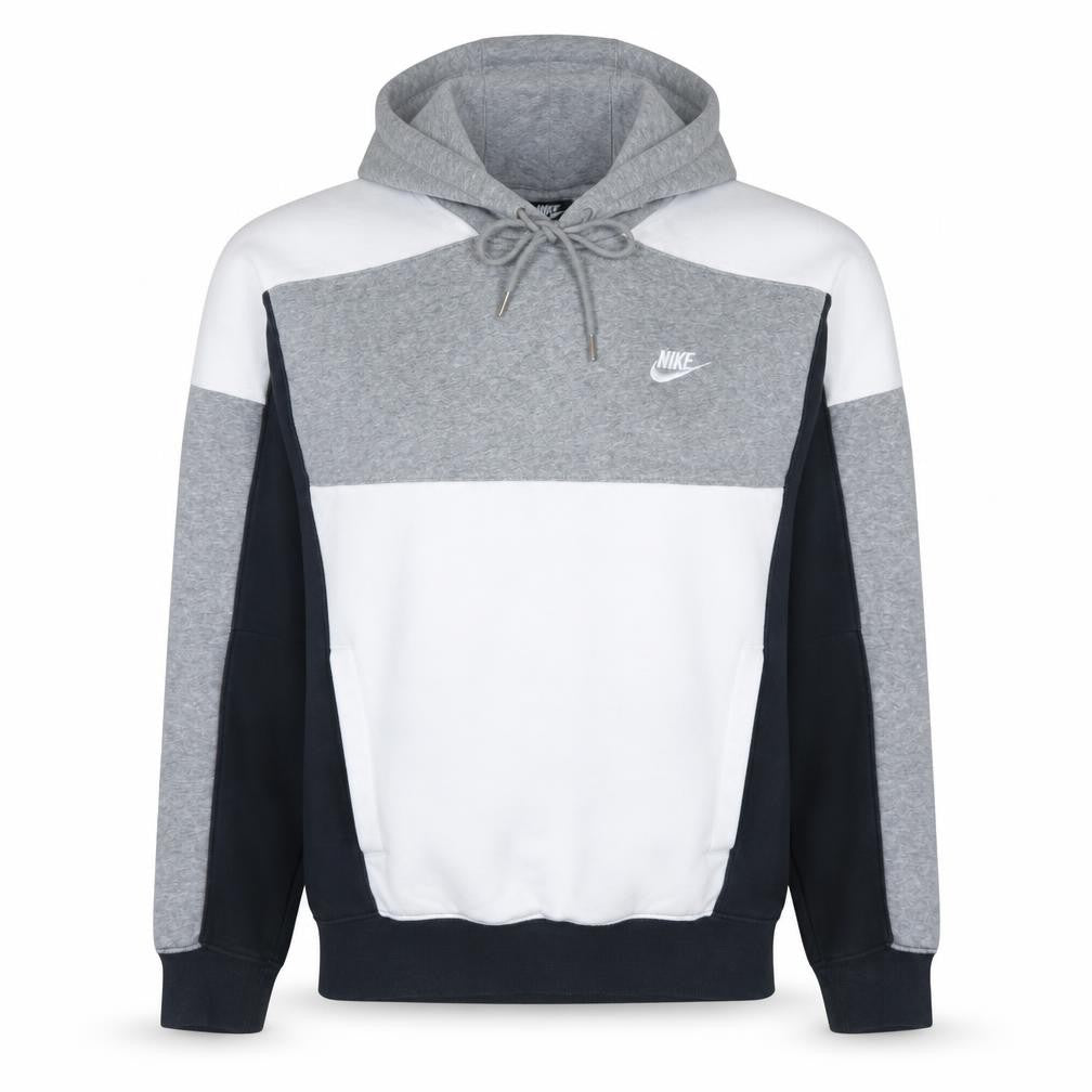 Nike Men's Grey Colour Block Pullover Hoodie Size S