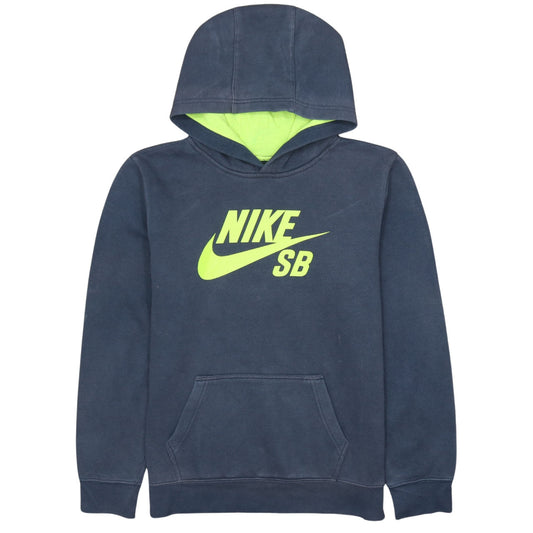 Nike Boys Blue Pullover Hoodie XL 13-15 Years Skateboarding Fleece