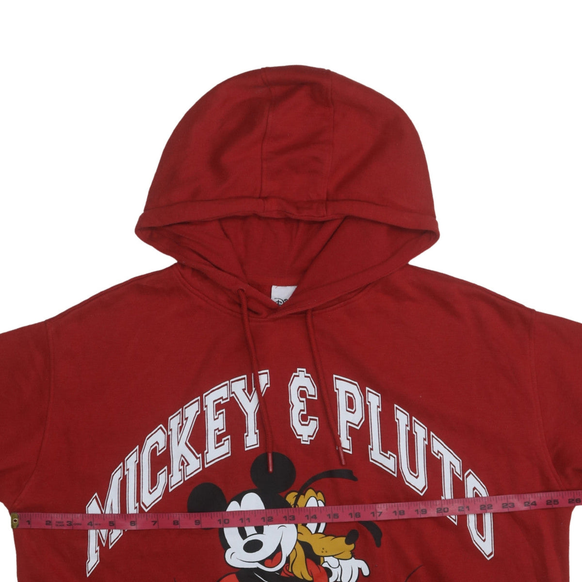 Disney Primark Women Red Mickey & Pluto Hoodie XL
