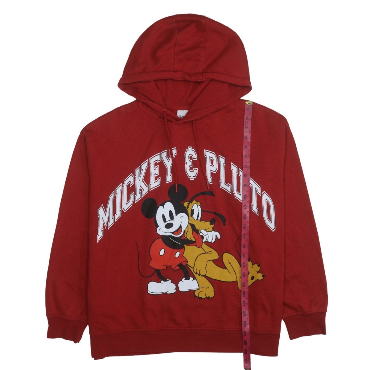 Disney Primark Women Red Mickey & Pluto Hoodie XL