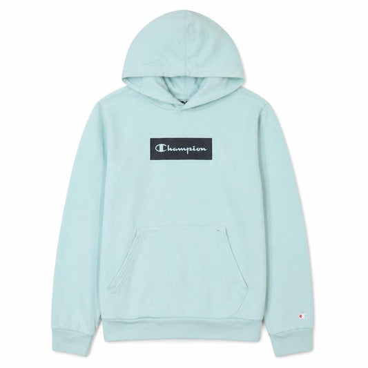 Champion Boys Blue Pullover Hoodie 13-14 Years Logo Print Hooded Sweatshirt