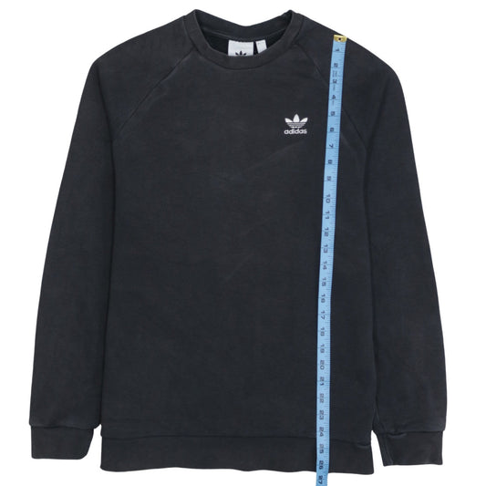 Adidas Men's Black Crew Neck Pullover Sweatshirt Size S