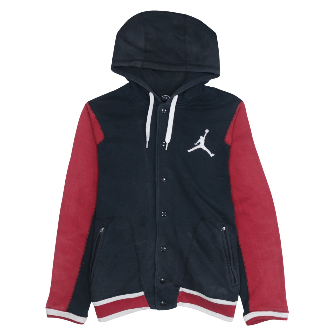 Jordan Men's Multicoloured L Hooded Varsity Style Sweatshirt