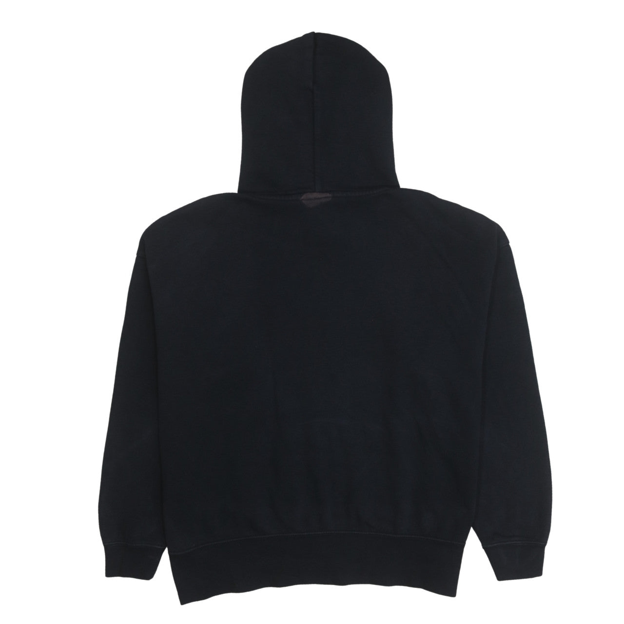Nike Women Black Pullover Hoodie Medium Cotton Blend Logo Print
