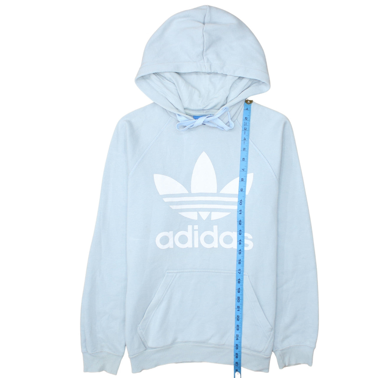Adidas Men Blue Pullover Hoodie Small Regular Fit Sportswear