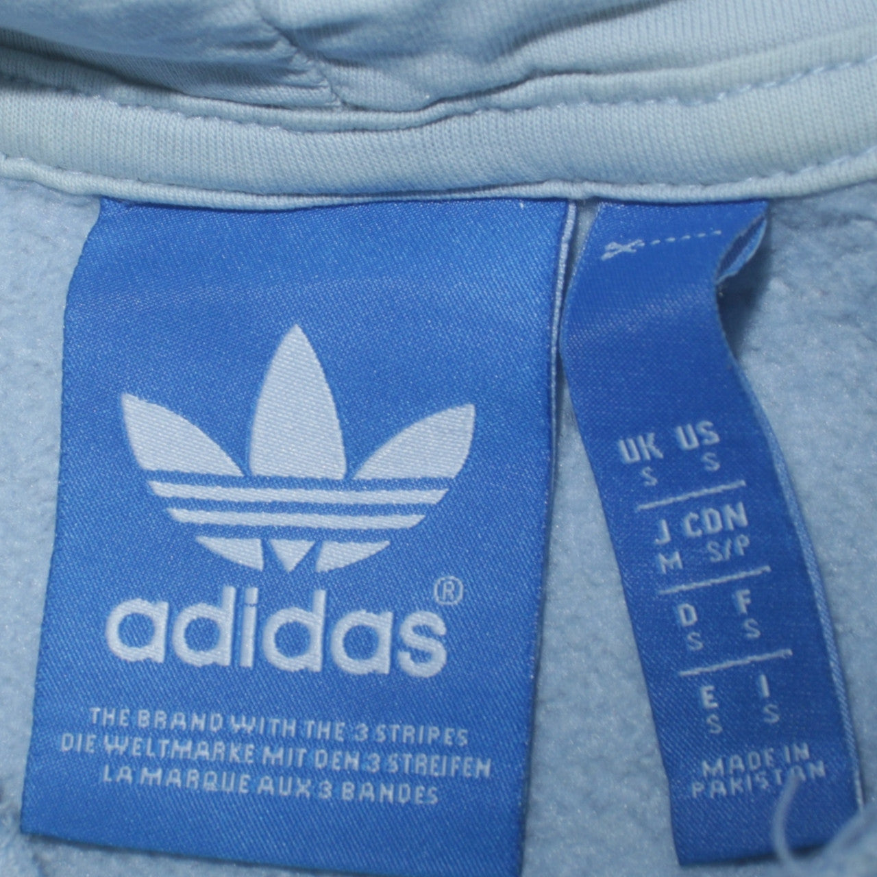 Adidas Men Blue Pullover Hoodie Small Regular Fit Sportswear