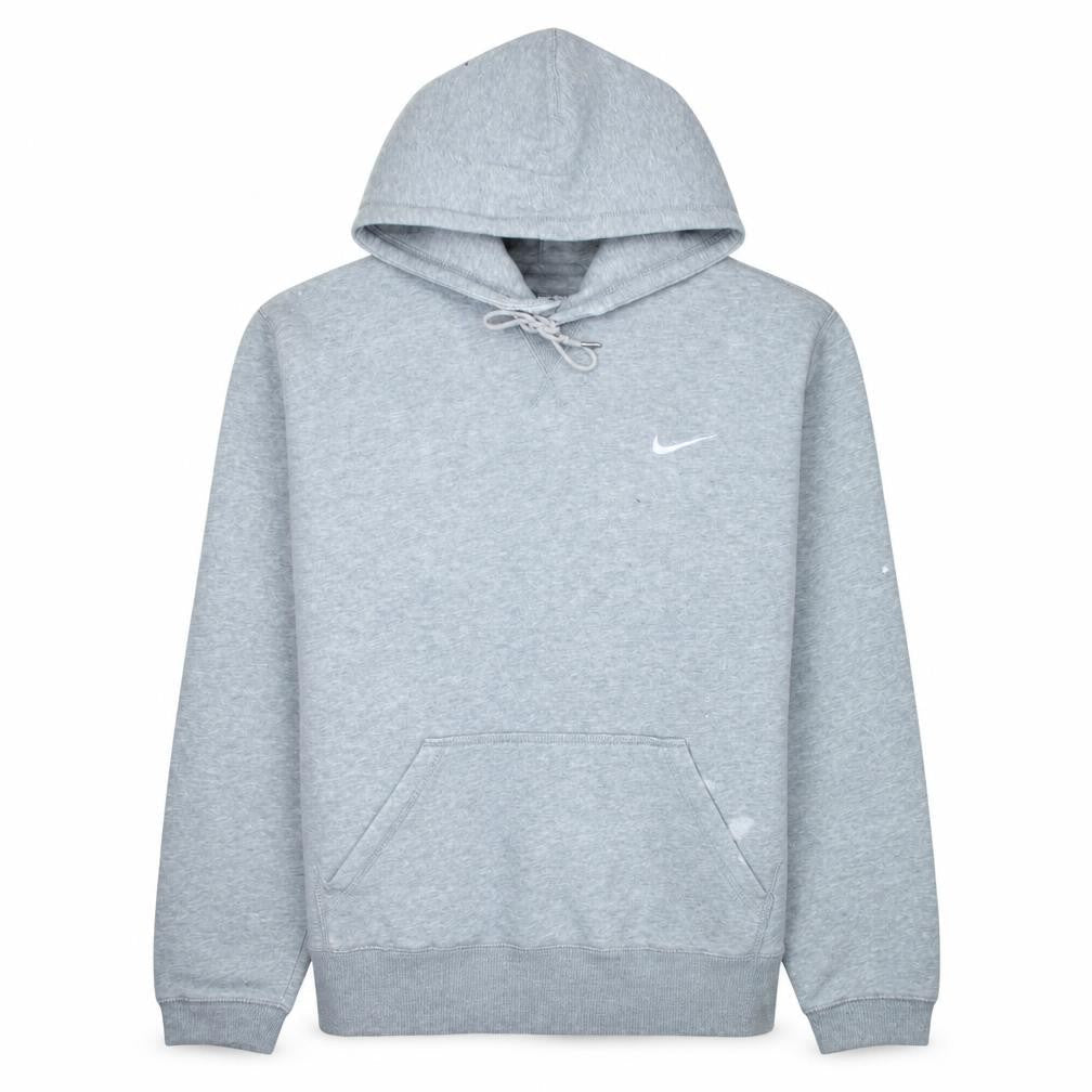 Nike Men's Grey Pullover Hoodie Size L Athletic Fleece Sweatshirt