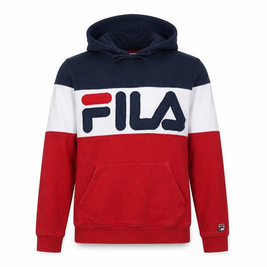 Fila Men's Multicoloured Logo Pullover Hoodie Size S