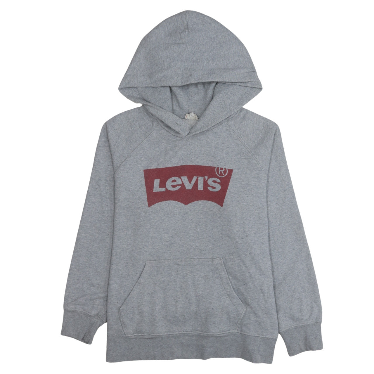 Levi's Men's Grey Pullover Hoodie M Classic Logo Fleece Sweatshirt
