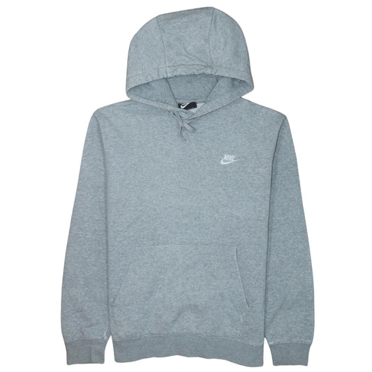 Nike Men's Grey Pullover Hoodie Size M Regular Fit Sports Fleece