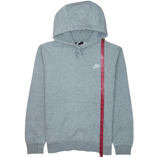 Nike Men's Grey Pullover Hoodie Size M Regular Fit Sports Fleece