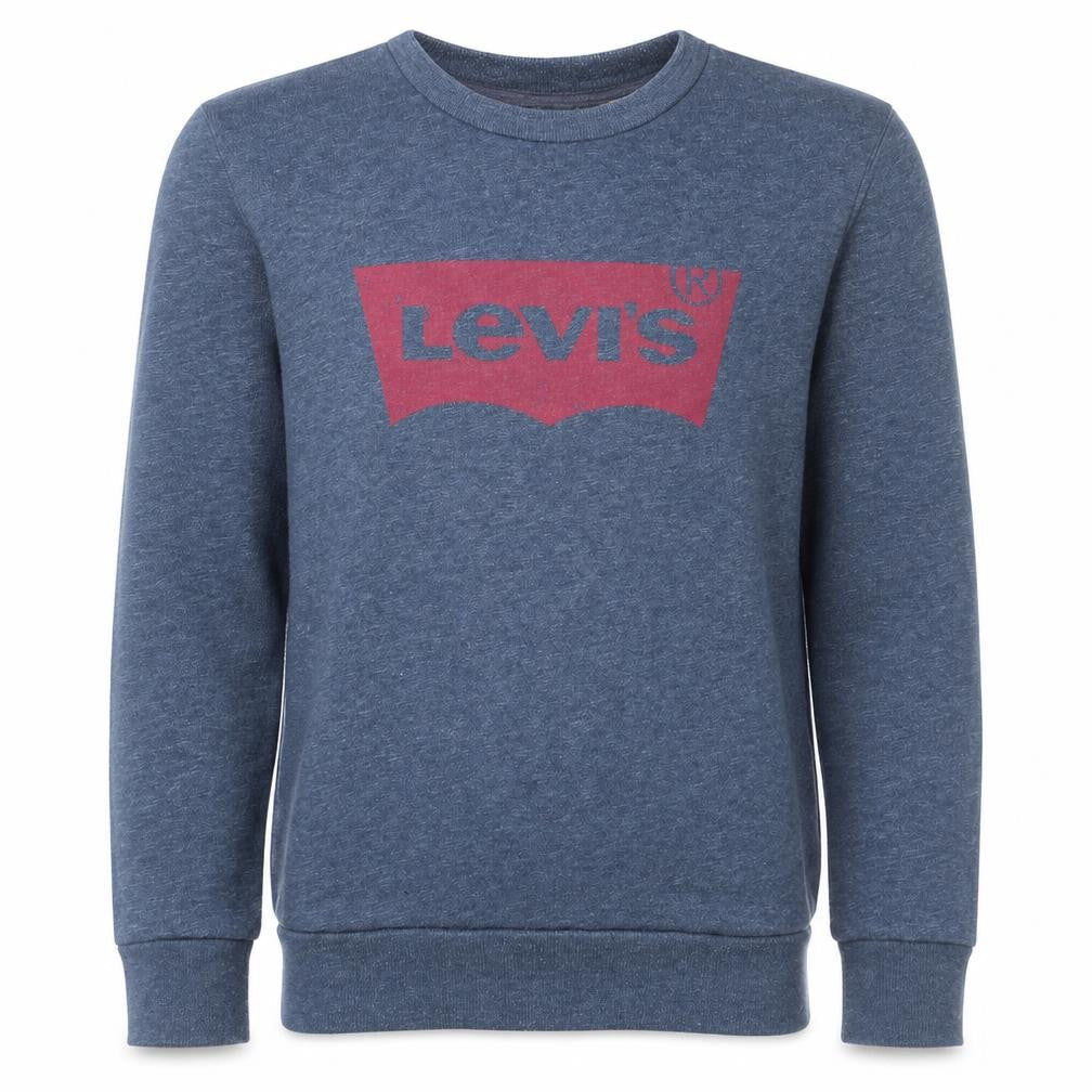 Levi's Men's Blue Logo Crew Neck Sweatshirt L Regular Fit