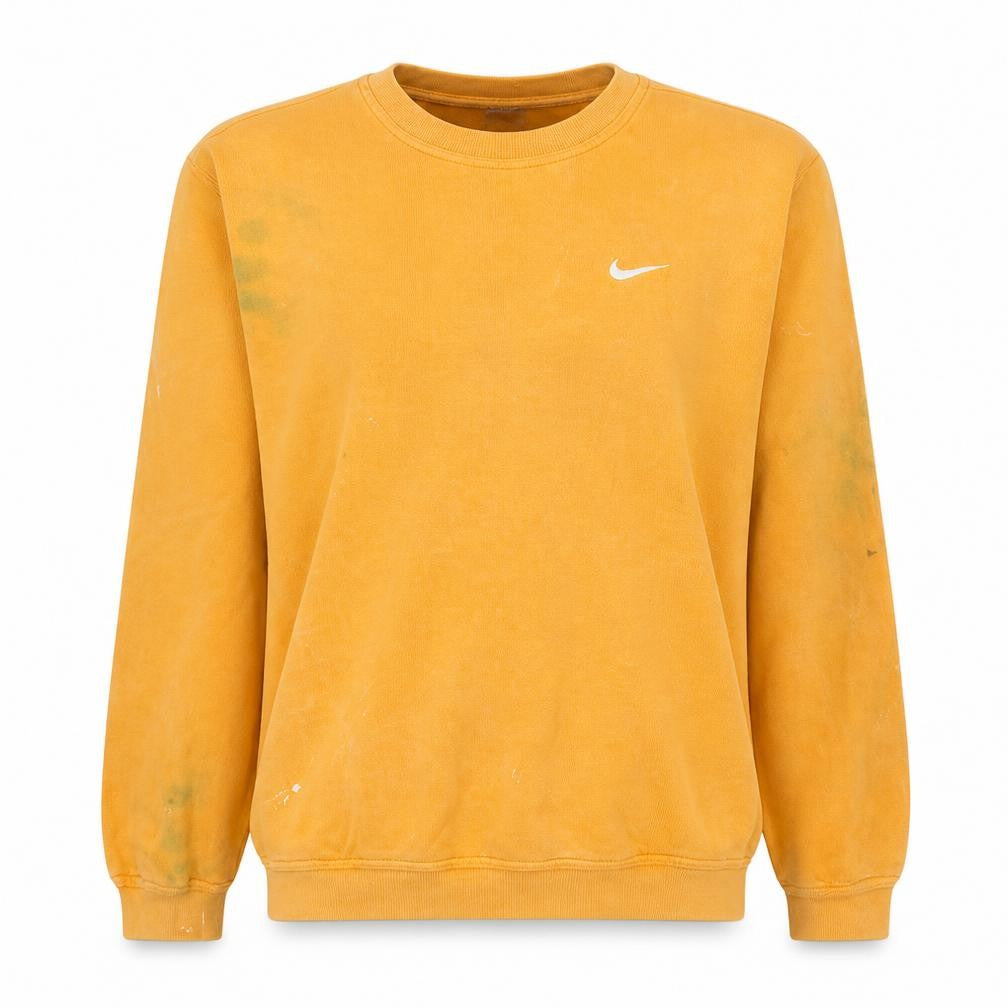 Nike Womens Yellow Crew Neck Pullover Sweatshirt M