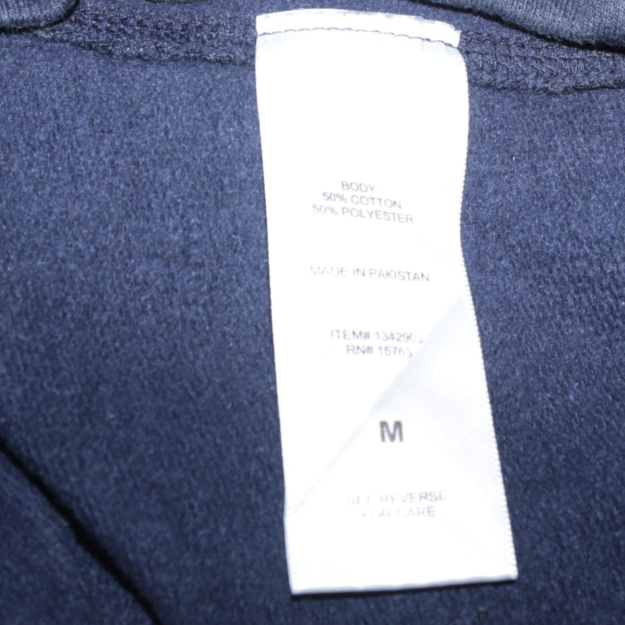 Champion Men's Blue Medium Pullover Sweatshirt Embroidered Logo