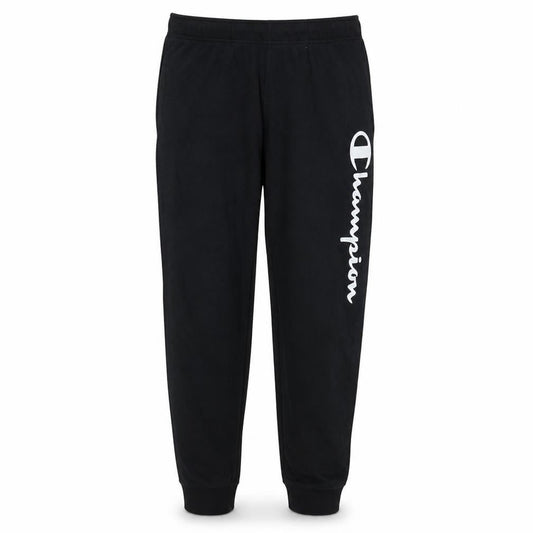 Champion Men's Black L Jogger Sweatpants Elastic Waist Tapered Leg