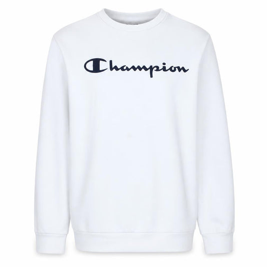 Champion Boys White Pullover Sweatshirt X-Large 13-14 Years Logo Crew Neck