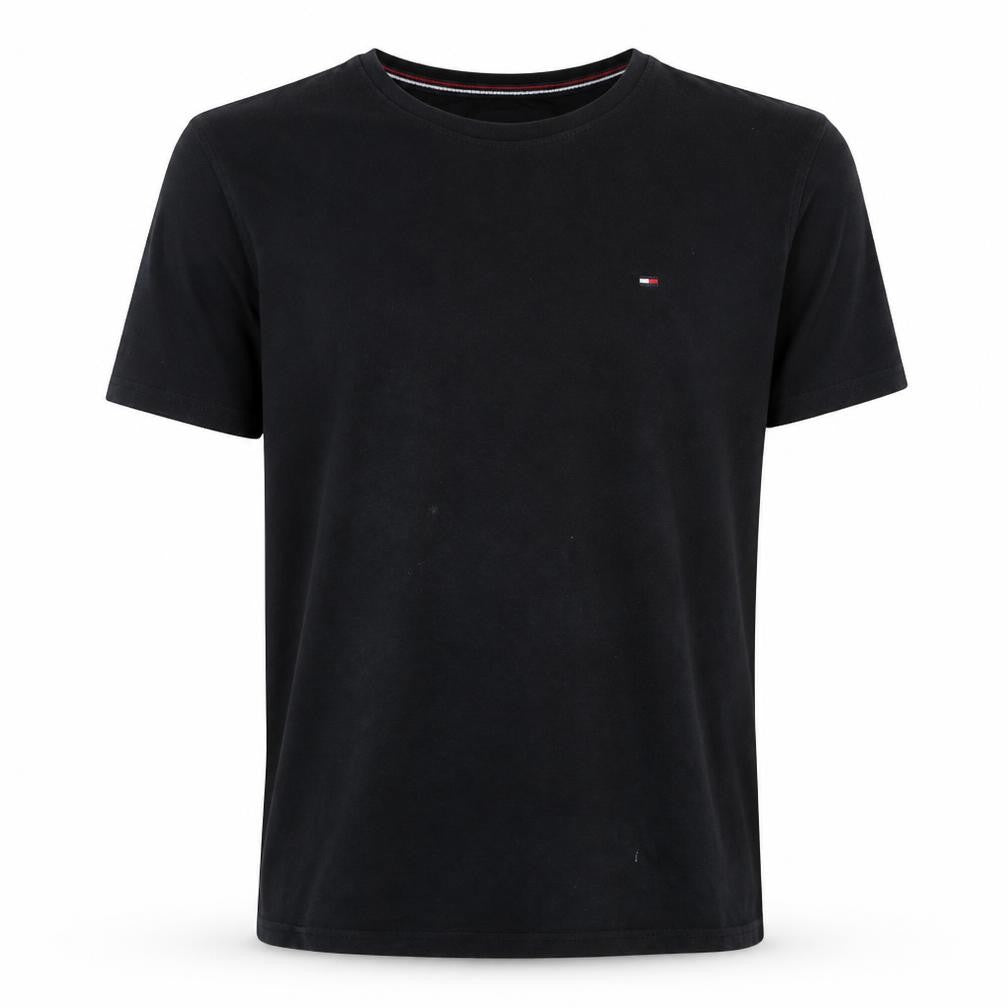Tommy Hilfiger Denim Men's Black XL Cotton Crew Neck T-Shirt
