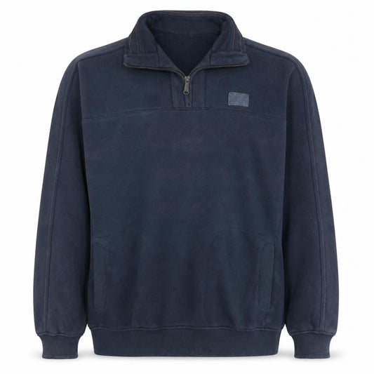 Champion Men's Blue XL 1/4 Zip Fleece Sweatshirt Pullover