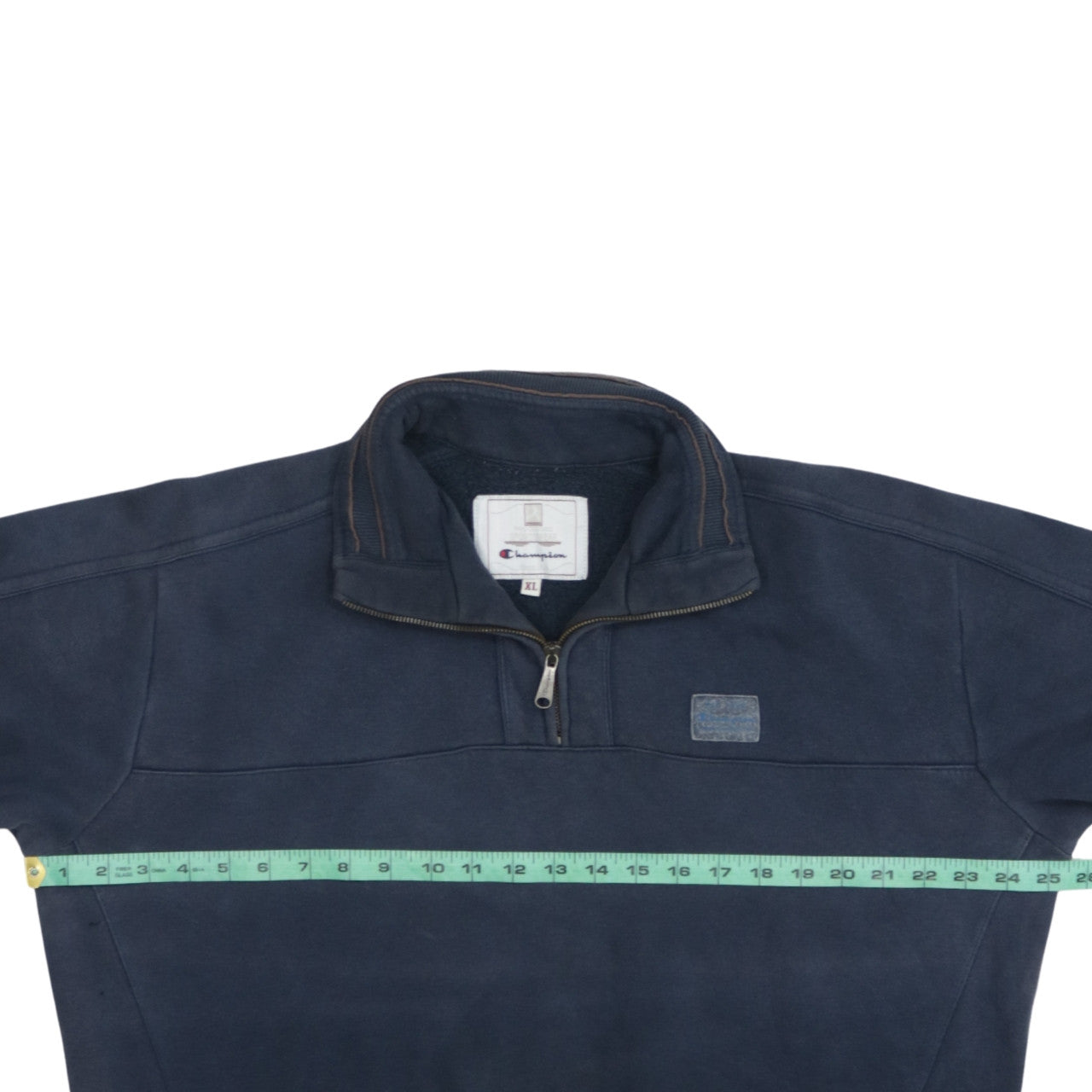 Champion Men's Blue XL 1/4 Zip Fleece Sweatshirt Pullover