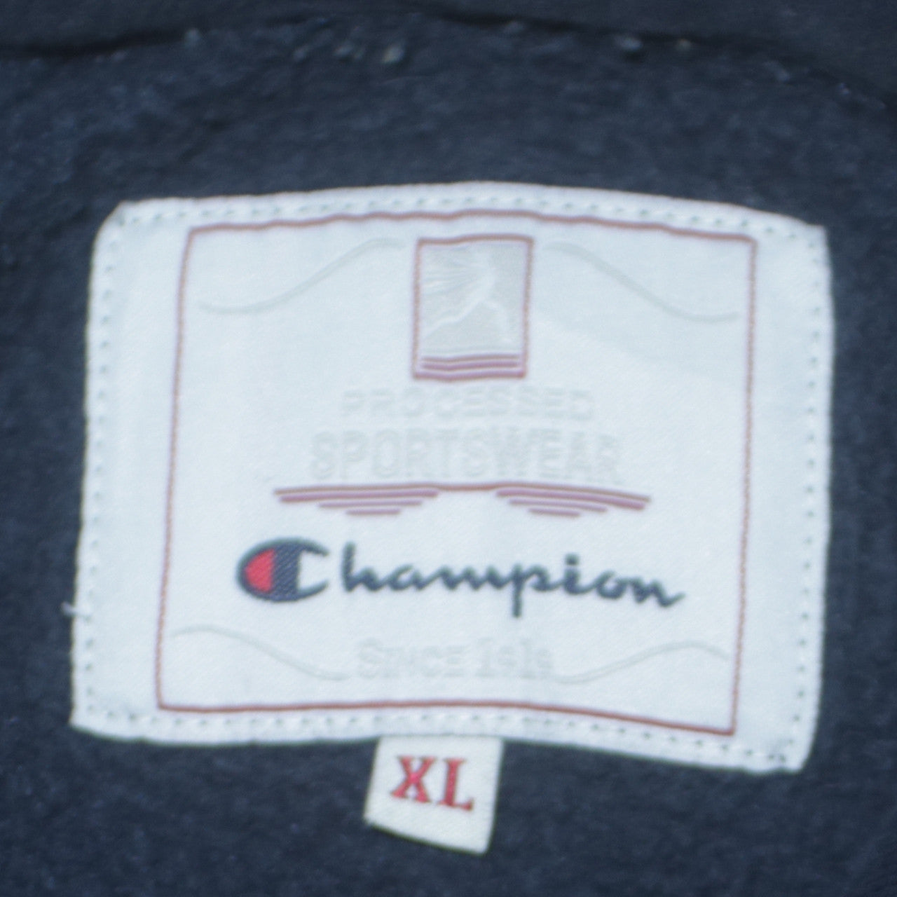 Champion Men's Blue XL 1/4 Zip Fleece Sweatshirt Pullover