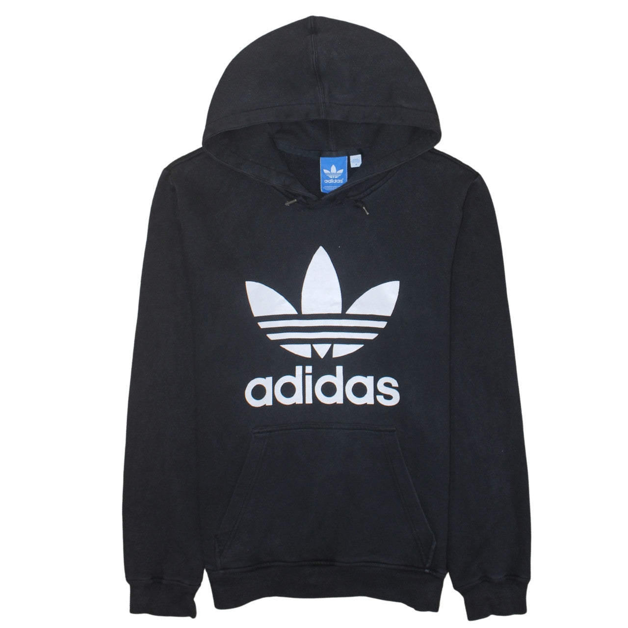 Adidas Men’s Black Pullover Hoodie Medium Logo Sportswear