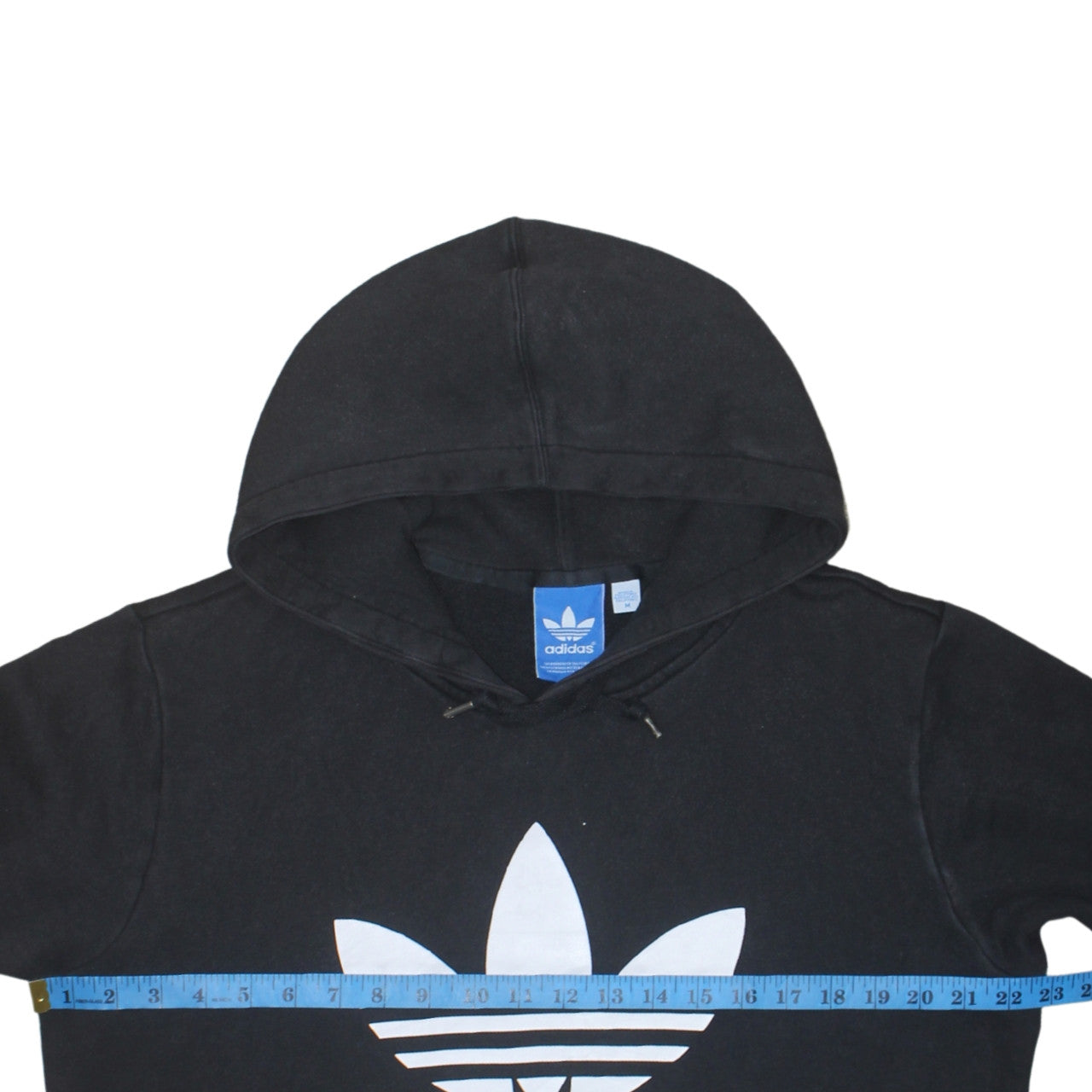 Adidas Men’s Black Pullover Hoodie Medium Logo Sportswear