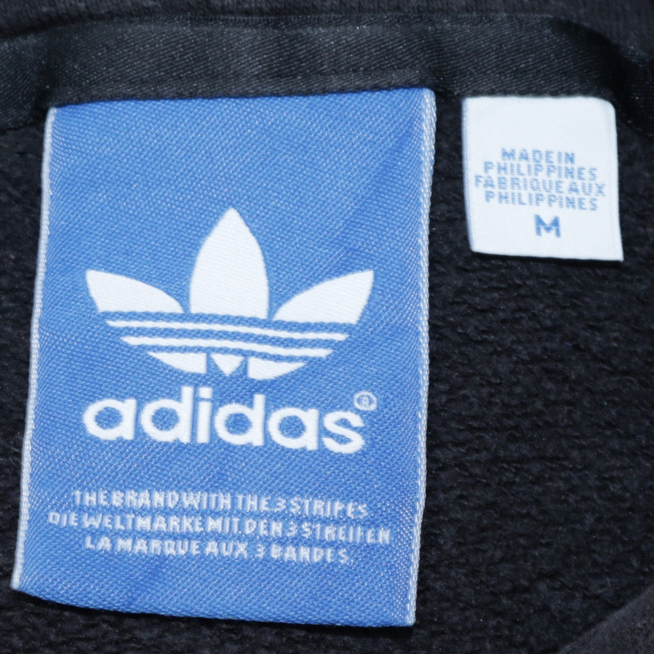 Adidas Men’s Black Pullover Hoodie Medium Logo Sportswear