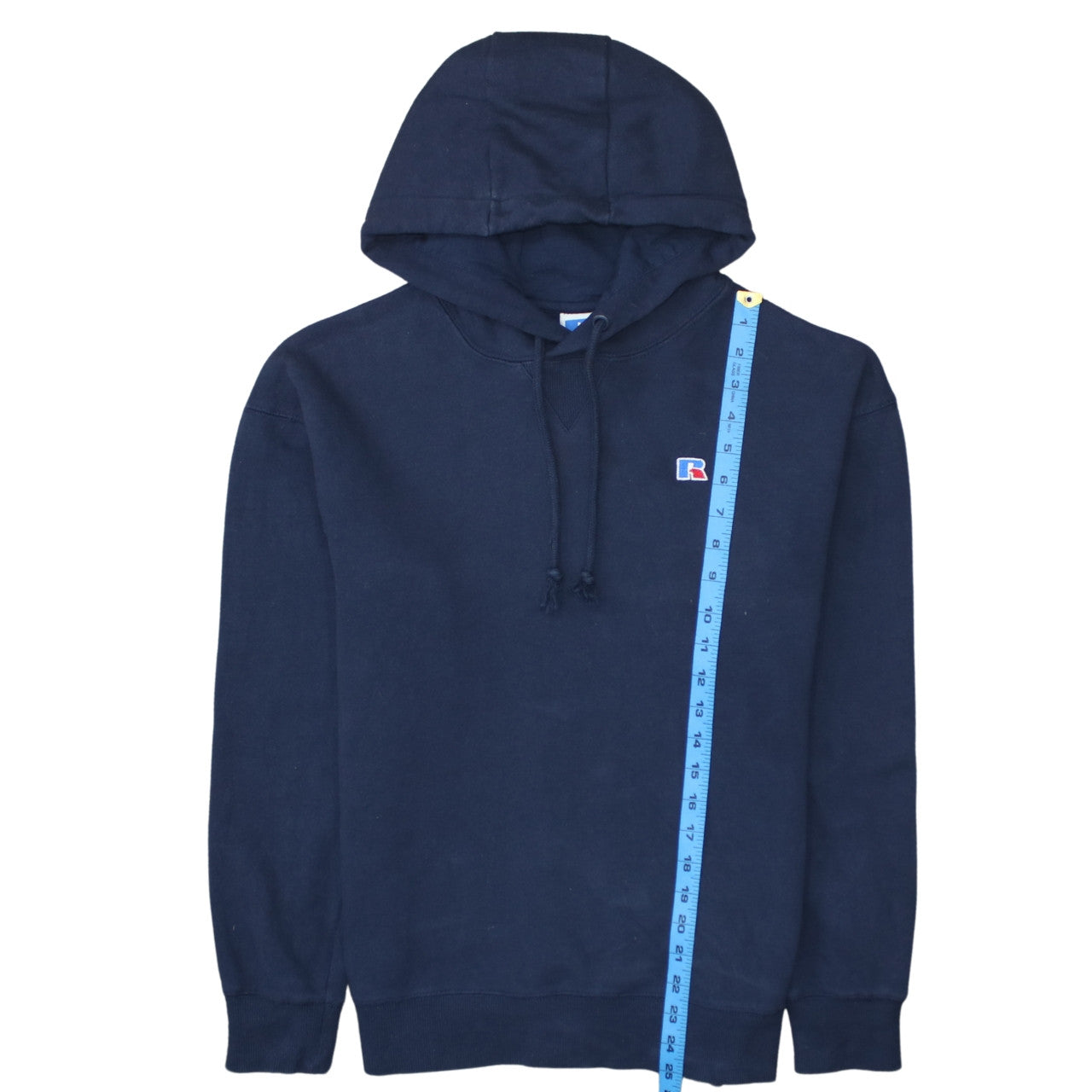 Russell Athletic Mens Blue Pullover Hoodie Size S Regular Fit