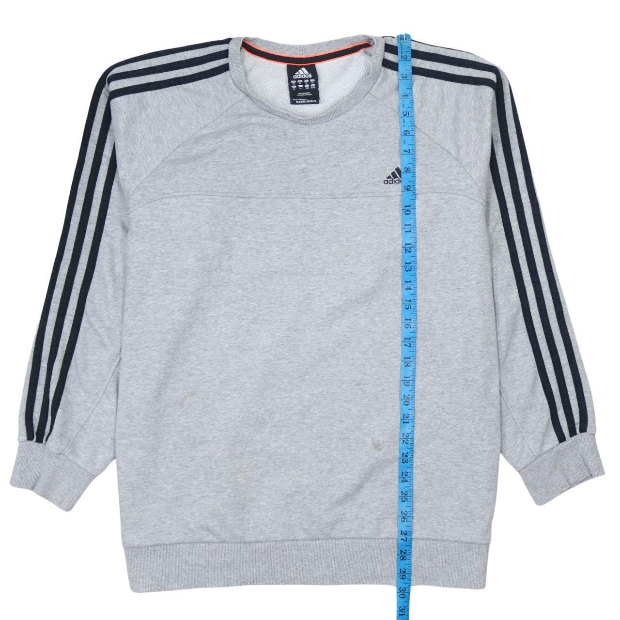 Adidas Men's Grey XL Pullover Sweatshirt Crew Neck Sports Essentials