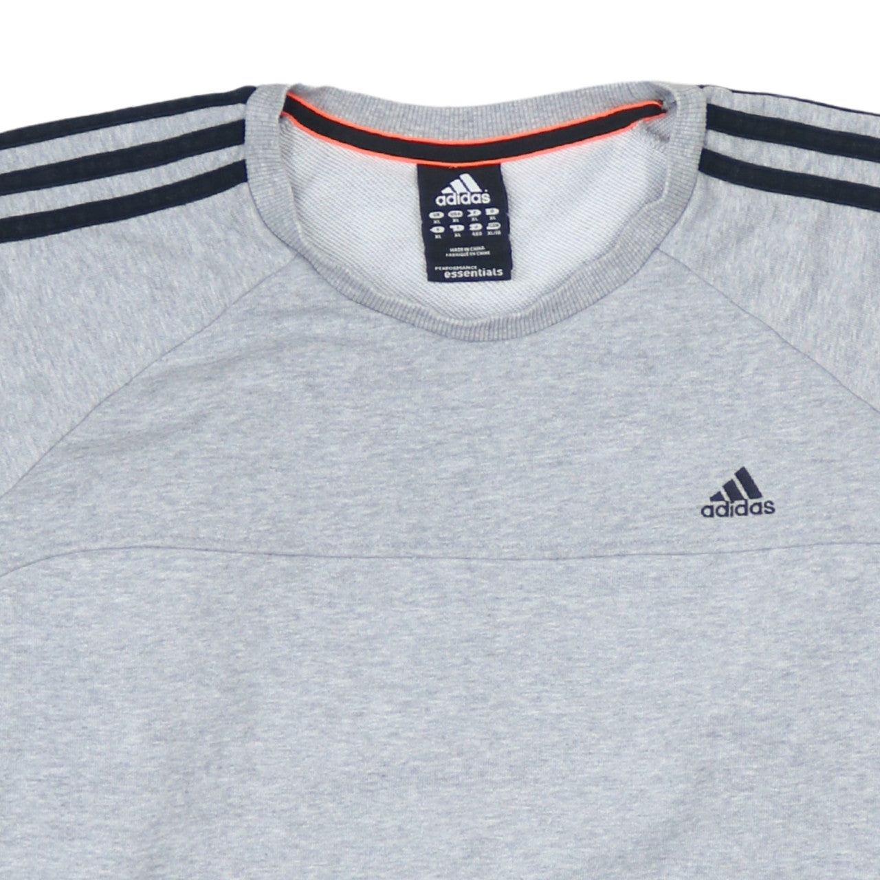 Adidas Men's Grey XL Pullover Sweatshirt Crew Neck Sports Essentials