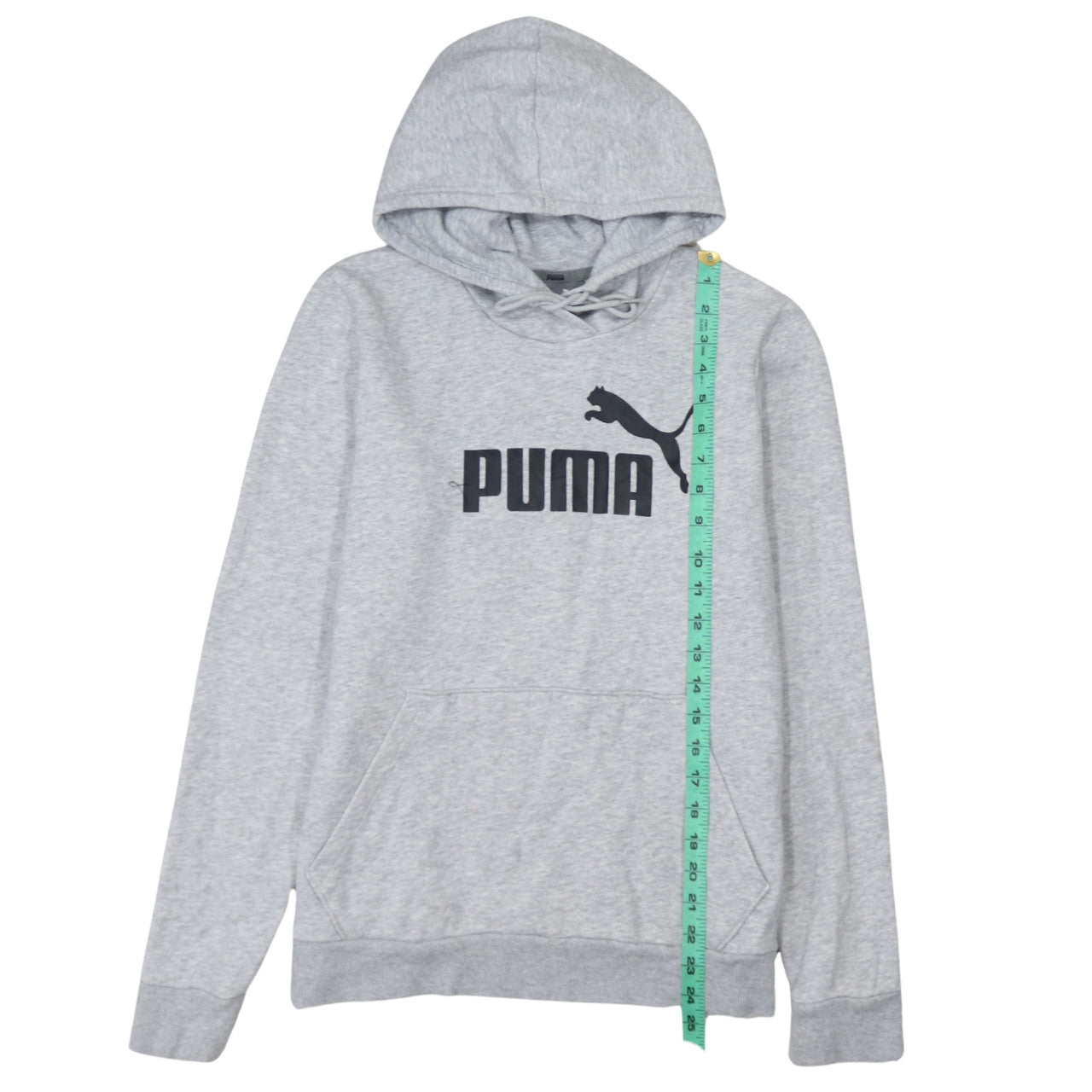 Puma Womens Grey Hoodie Size 14 Pullover Hooded Sweatshirt