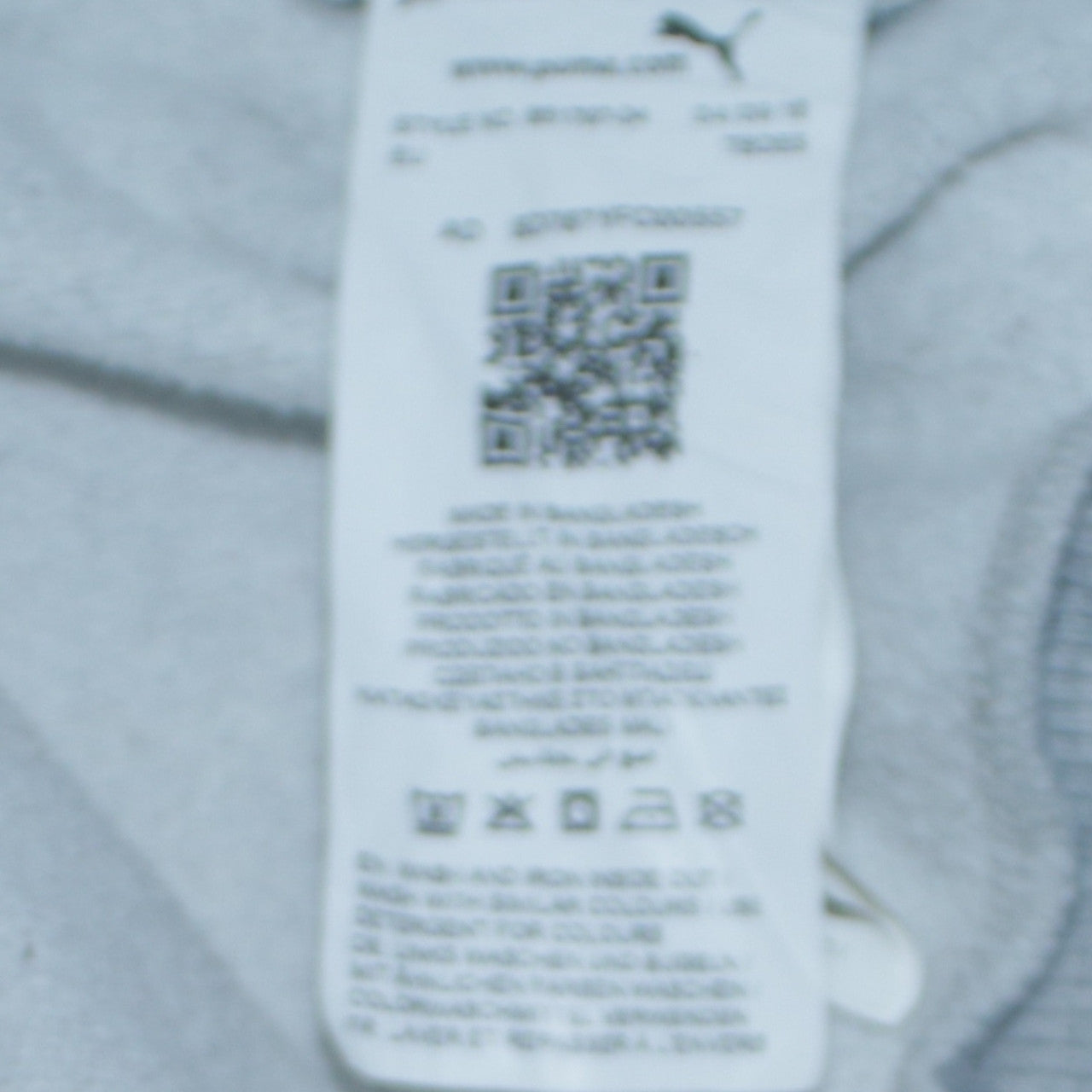 Puma Womens Grey Hoodie Size 14 Pullover Hooded Sweatshirt