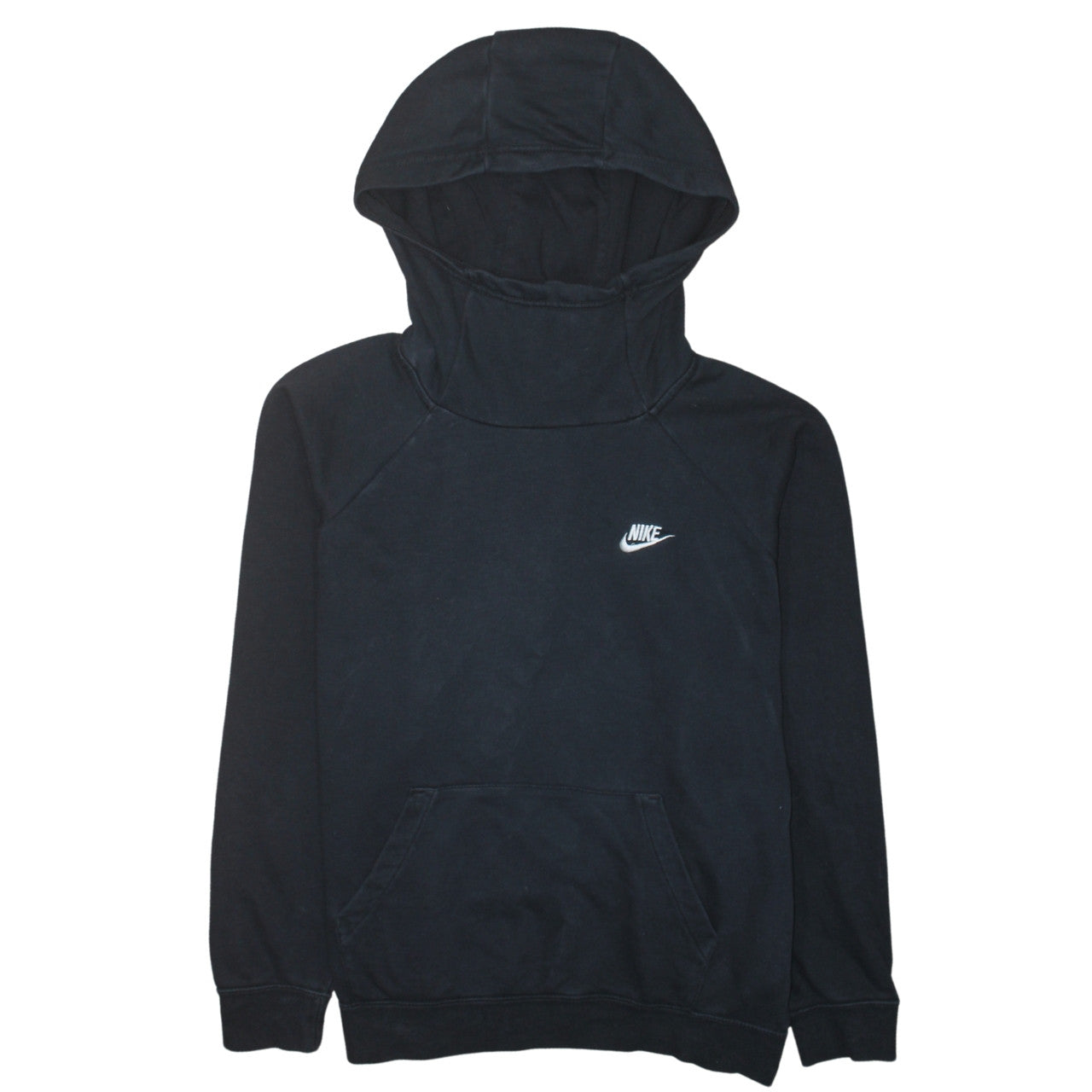 Nike Men's Black Pullover Hoodie L Regular Fit High Neck Fleece