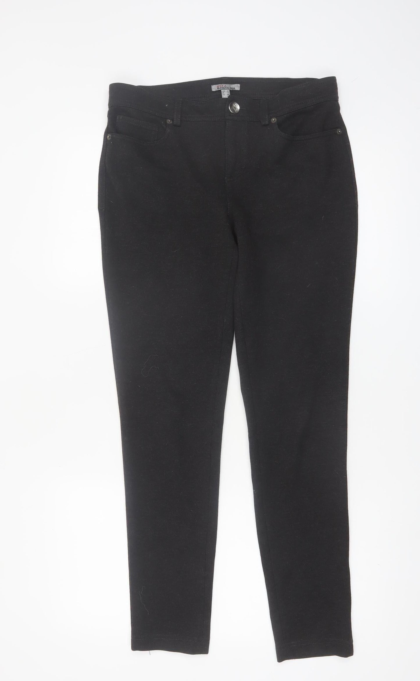 Bandolera Women's Black Jegging Trousers Size 12 Slim Fit