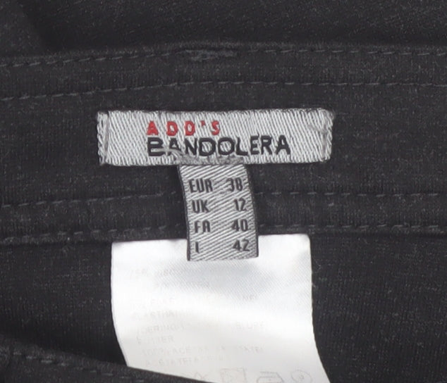 Bandolera Women's Black Jegging Trousers Size 12 Slim Fit
