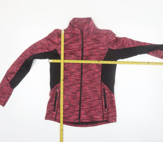 Dunnes Stores Women’s Pink Track Jacket Size 8 Slim Fit Full Zip