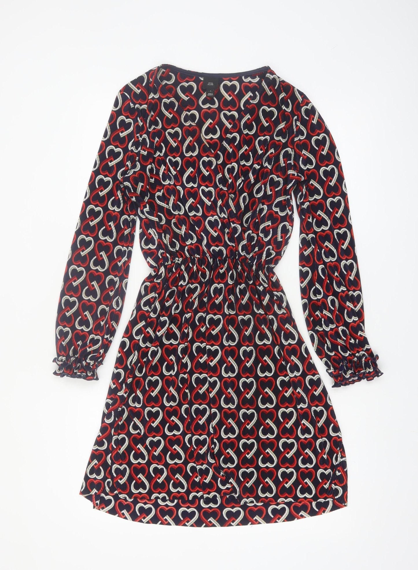 River Island Women’s Multicoloured Size 8 Long Sleeve Shift Dress