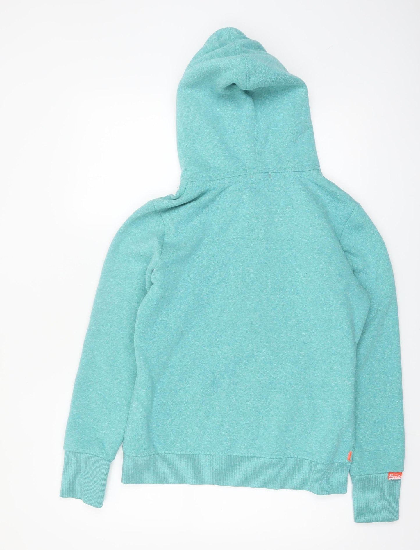 Superdry Women’s Blue Full Zip Hoodie UK 14 Cotton Blend
