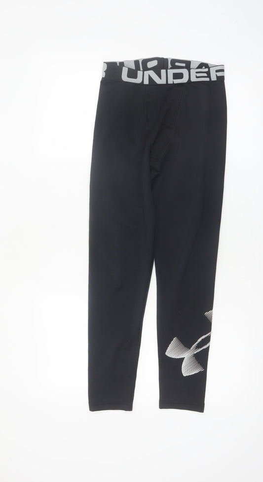 Under Armour Boys Black YLG ColdGear Compression Leggings