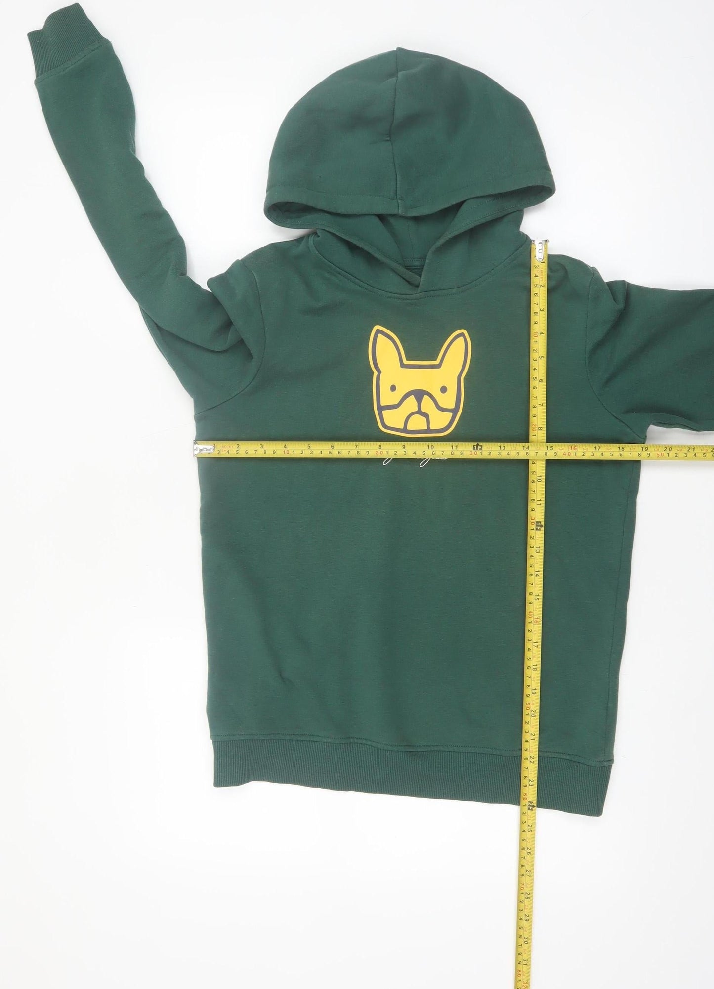 Jack & Jones Boys Green Pullover Hoodie Size 164 Cotton Blend