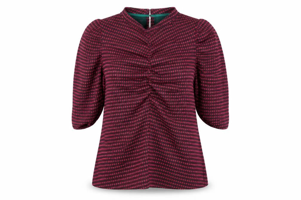 Savida Women's Multicoloured Check Tunic Blouse Size 16