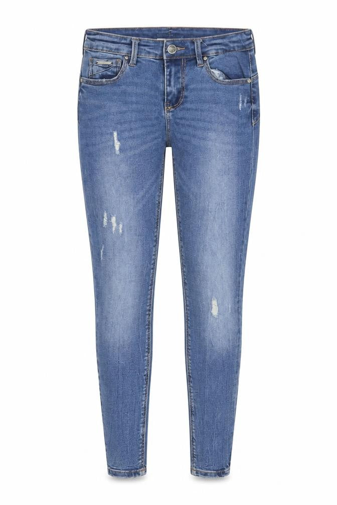 Stradivarius Women's Blue Skinny Distressed Jeans Size 8