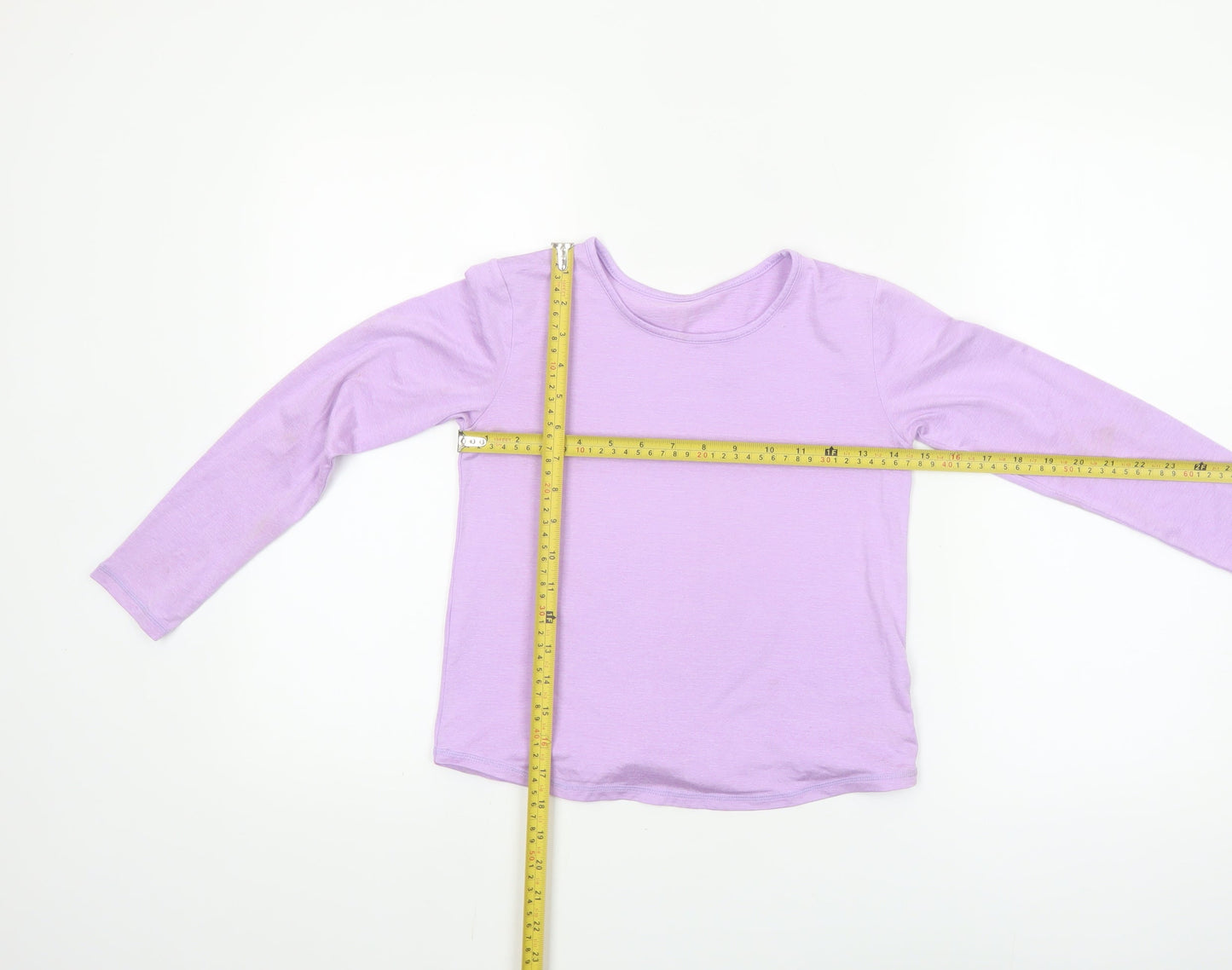 Dunnes Stores Girls Purple Long Sleeve Basic T-Shirt 8-9 Years