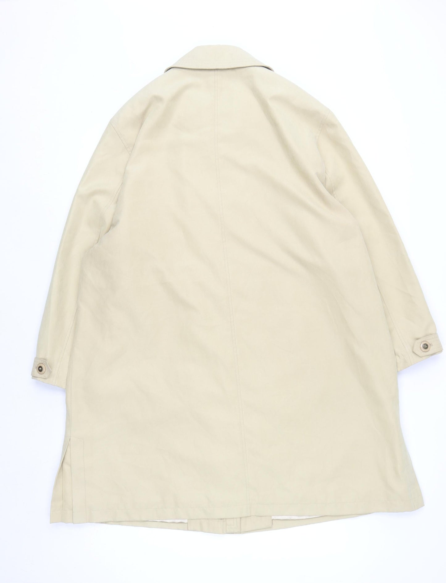 St. Bernard Women’s Beige Long Trench Coat Size 14 Classic Lined