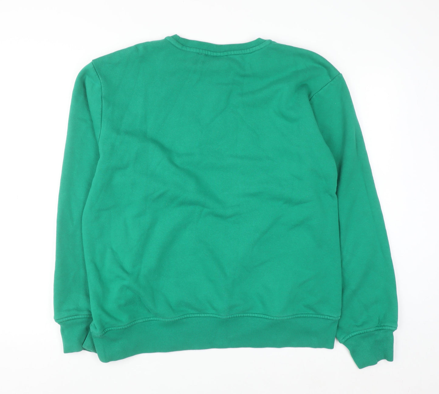 NICCE Men's Green XL Pullover Sweatshirt Crew Neck Logo Fleece