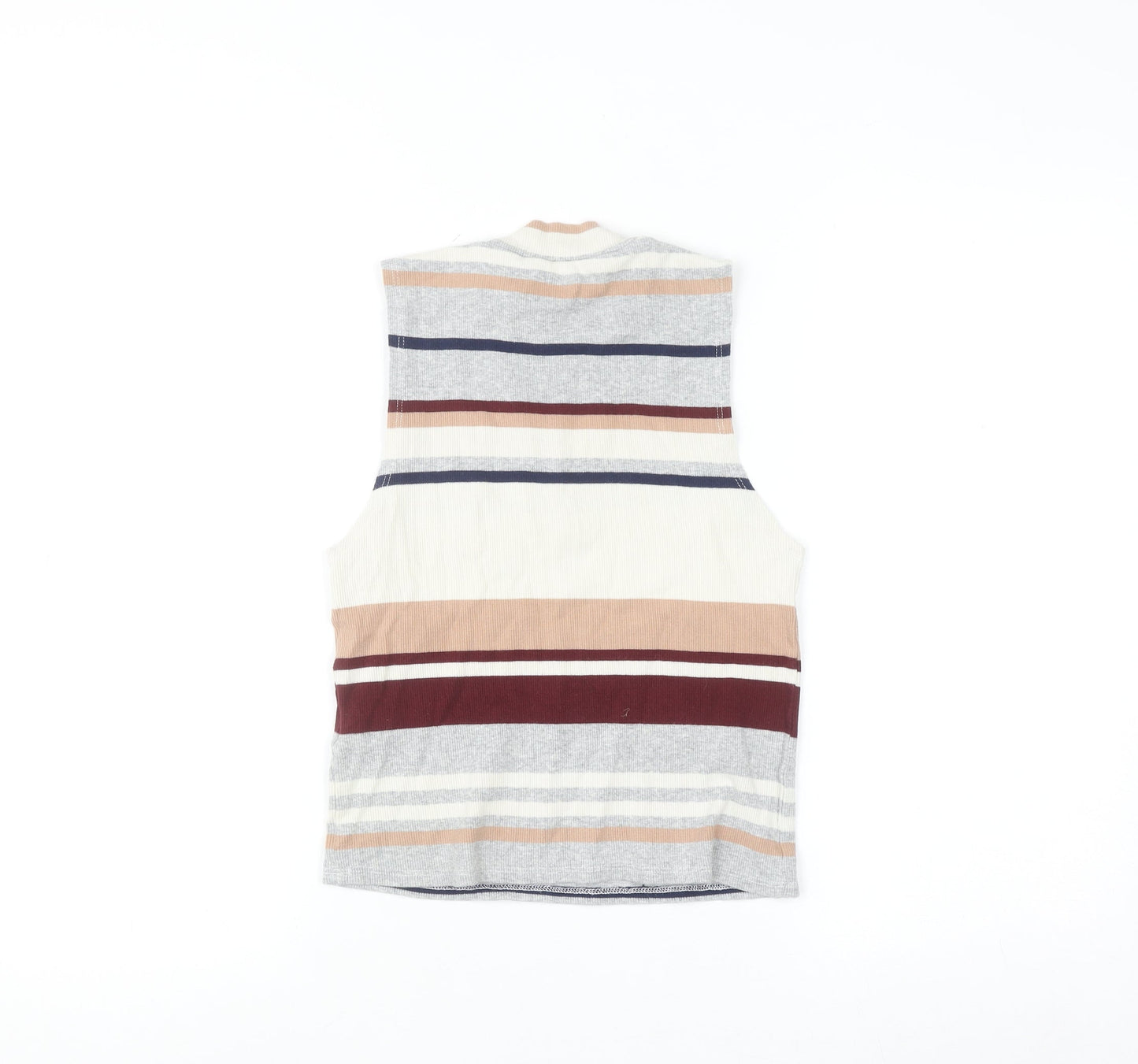 New Look Women’s Multicoloured Striped Cropped Tank Top Size 8